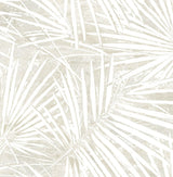Seabrook Fossil Palm Natural Wallpaper