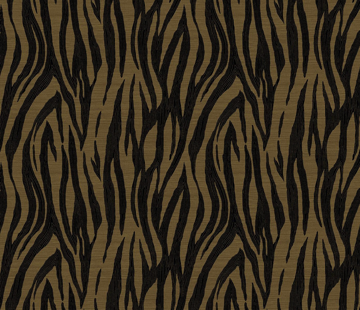 Seabrook Jazz Faux Skin Metallic Royal Gold & Obsidian Wallpaper