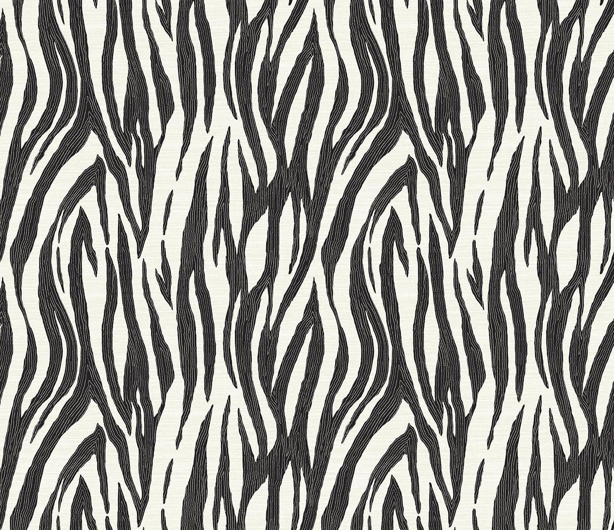 Seabrook Jazz Faux Skin Onyx & Neutral Wallpaper