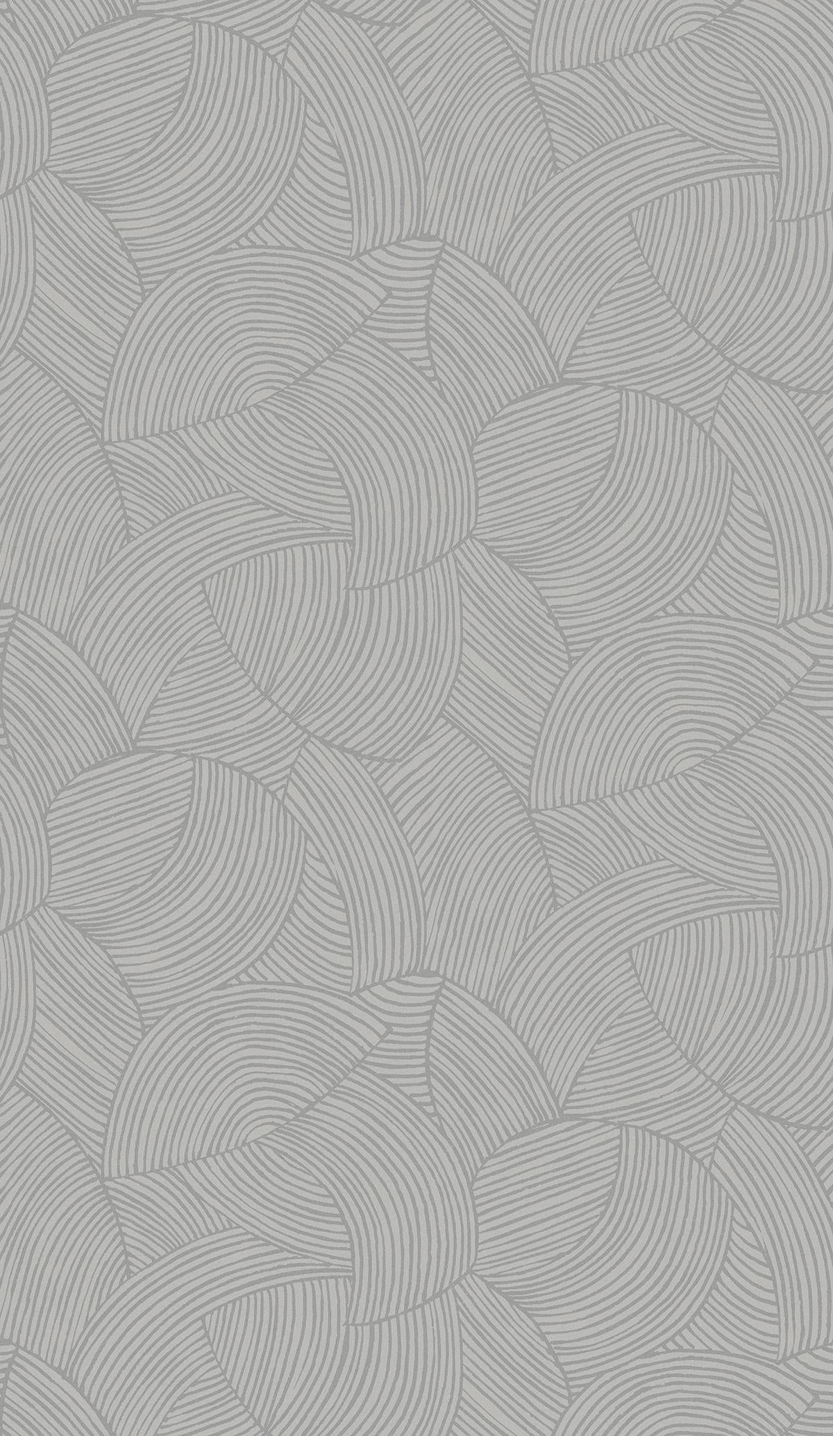 Seabrook Symphony Geometric Metallic Smoke Wallpaper