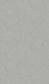 Seabrook Symphony Geometric Metallic Smoke Wallpaper