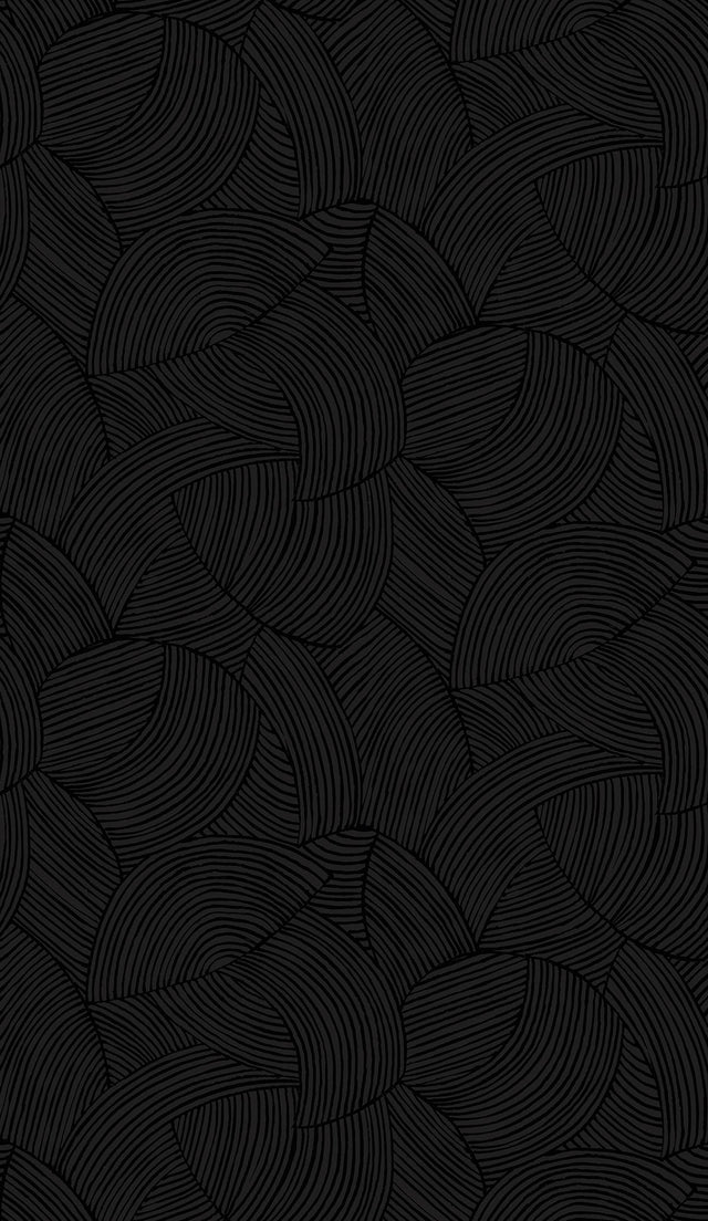 Seabrook Symphony Geometric Metallic Black Ice Wallpaper