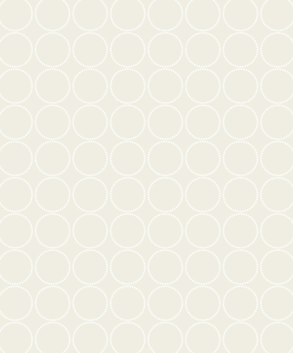 Seabrook Round Geometric Neutral Wallpaper