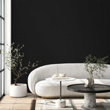 Seabrook Round Geometric Metallic Nightfall Wallpaper