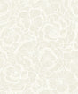 Seabrook Alejandra Floral Metallic Almond & Cream Wallpaper