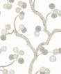 Seabrook Allegra Branches Cotton & Fog Wallpaper