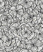 Seabrook Alejandra Floral Metallic Ivory & Nightfall Wallpaper