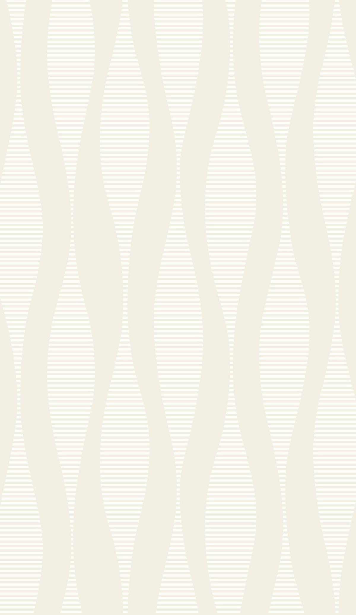 Seabrook Harmony Ikat Waves Oyster & Cream Wallpaper