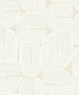 Seabrook Piper Geometric Metallic Champagne & Flour Wallpaper