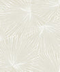 Seabrook Elvis Palms Metallic Ivory Wallpaper