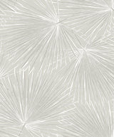 Seabrook Elvis Palms Metallic Boulder Grey Wallpaper