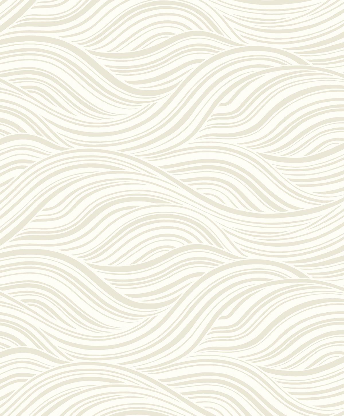 Seabrook Melody Waves Elderflower Wallpaper