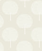 Seabrook Demi Trees Neutral & Cream Wallpaper