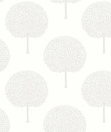 Seabrook Demi Glass Beaded Trees Ivory & Glass Beads Wallpaper