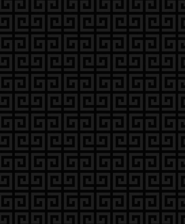 Seabrook Major Greek Key Metallic Onyx Wallpaper