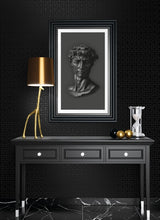 Seabrook Major Greek Key Metallic Onyx Wallpaper