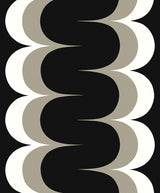 Seabrook Mandolin Geometric Stripe Onyx & Metallic Stone Wallpaper