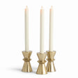 Napa Gold WELLS TAPER HOLDERS, SET OF 3