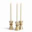 Napa Gold WELLS TAPER HOLDERS, SET OF 3