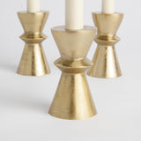Napa Gold WELLS TAPER HOLDERS, SET OF 3