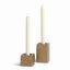 Napa Antique Brass TRACE CANDLEHOLDERS, SET OF 2