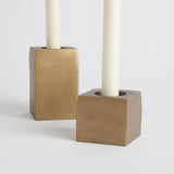 Napa Antique Brass TRACE CANDLEHOLDERS, SET OF 2