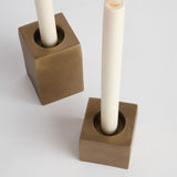 Napa Antique Brass TRACE CANDLEHOLDERS, SET OF 2