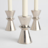 Napa Silver WELLS TAPER HOLDERS, SET OF 3