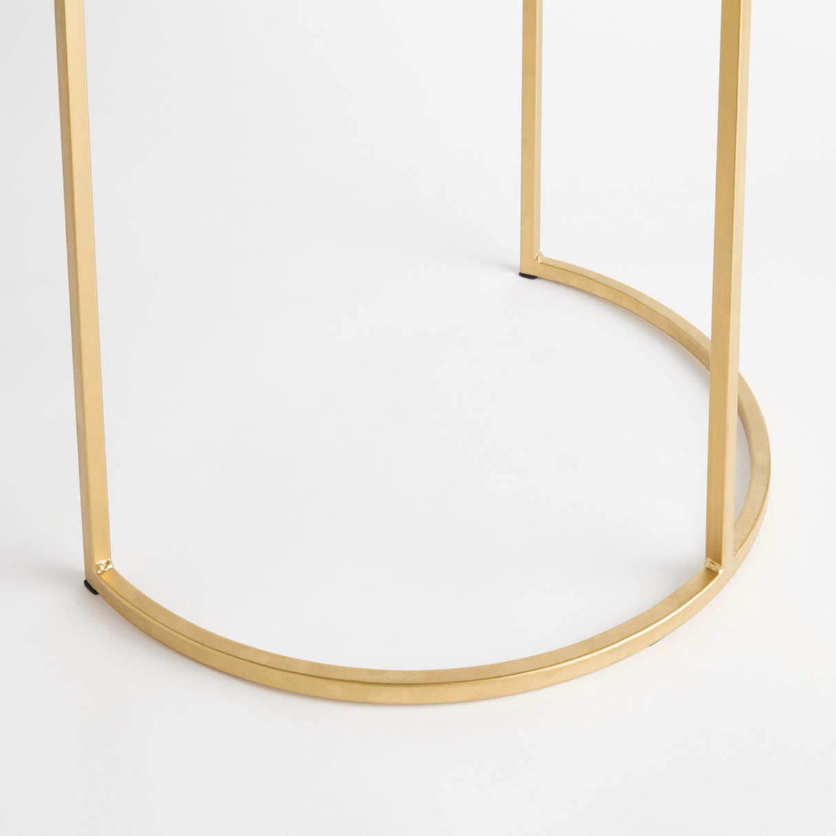 Napa White Marble/Gold ANNAMARIA SIDE TABLE