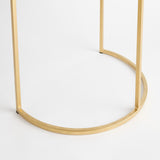 Napa White Marble/Gold ANNAMARIA SIDE TABLE