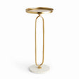 Napa Gold/White Marble INDRA SIDE TABLE