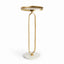 Napa Gold/White Marble INDRA SIDE TABLE