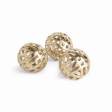 Napa Champagne Gold CANDACE ORBS SMALL, SET OF 3