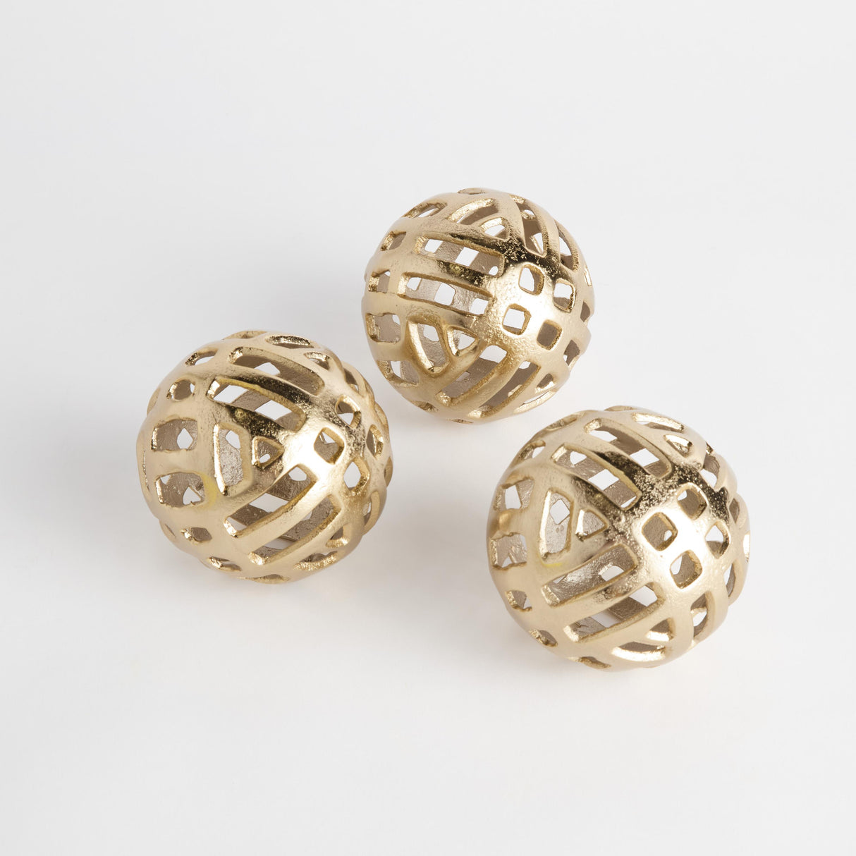 Napa Champagne Gold CANDACE ORBS SMALL, SET OF 3