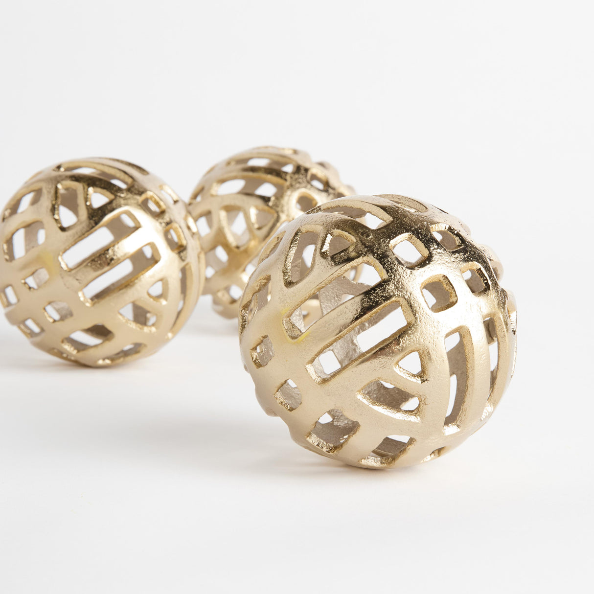 Napa Champagne Gold CANDACE ORBS SMALL, SET OF 3