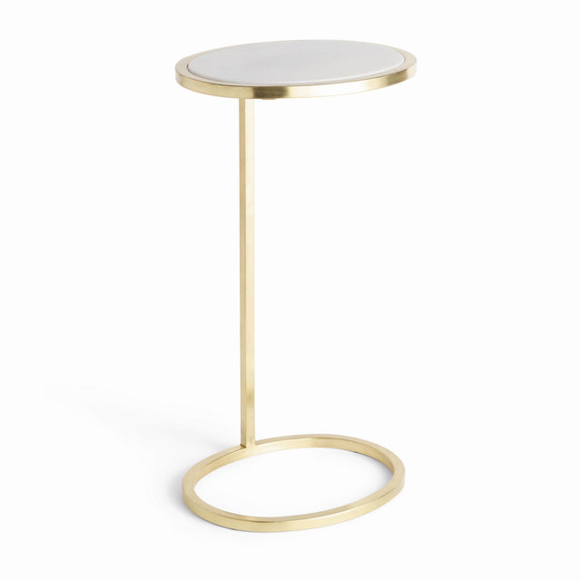 Napa Gold/White Marble ADINA ACCENT TABLE
