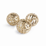 Napa Champagne Gold CANDACE ORBS LARGE, SET OF 3