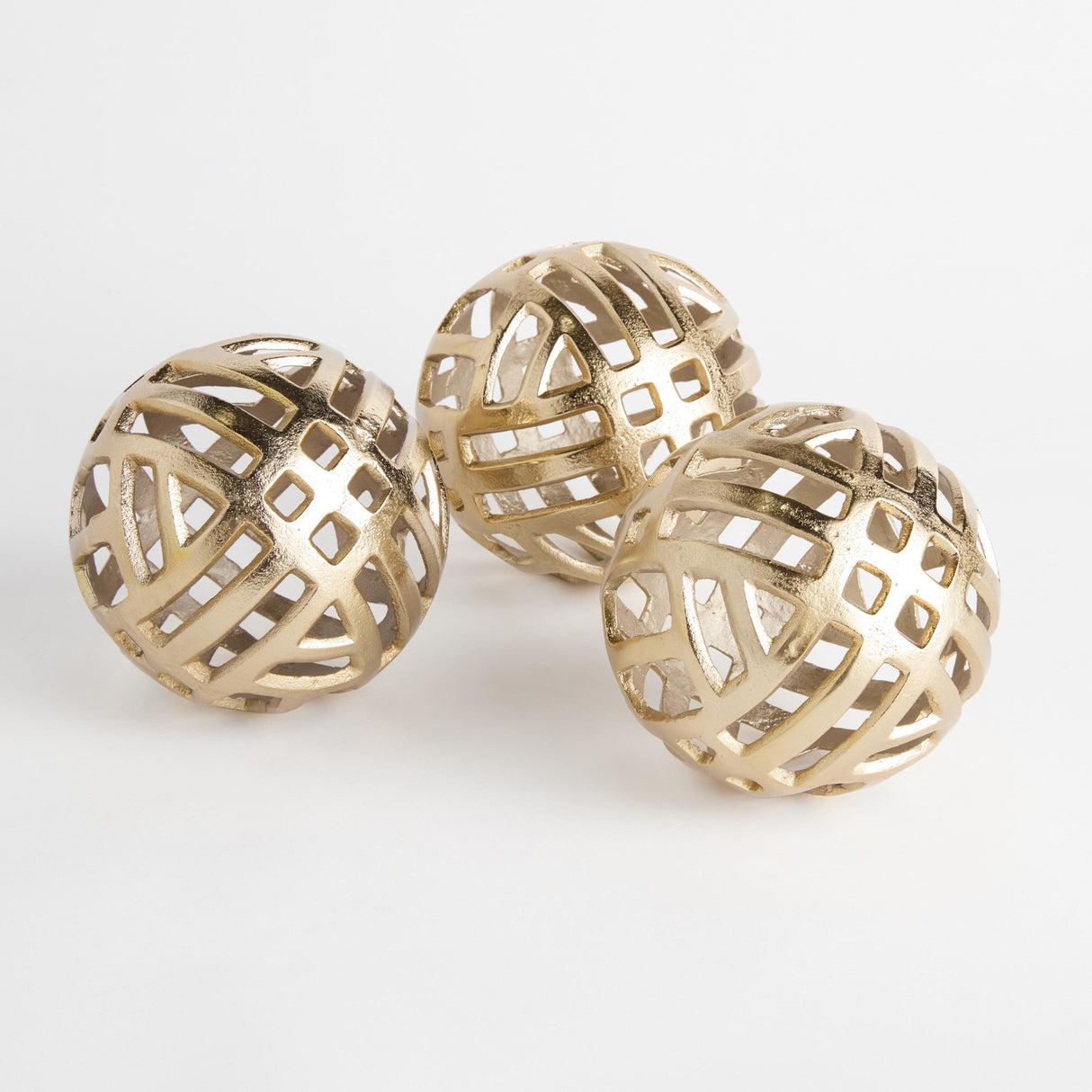 Napa Champagne Gold CANDACE ORBS LARGE, SET OF 3