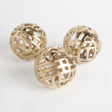 Napa Champagne Gold CANDACE ORBS LARGE, SET OF 3