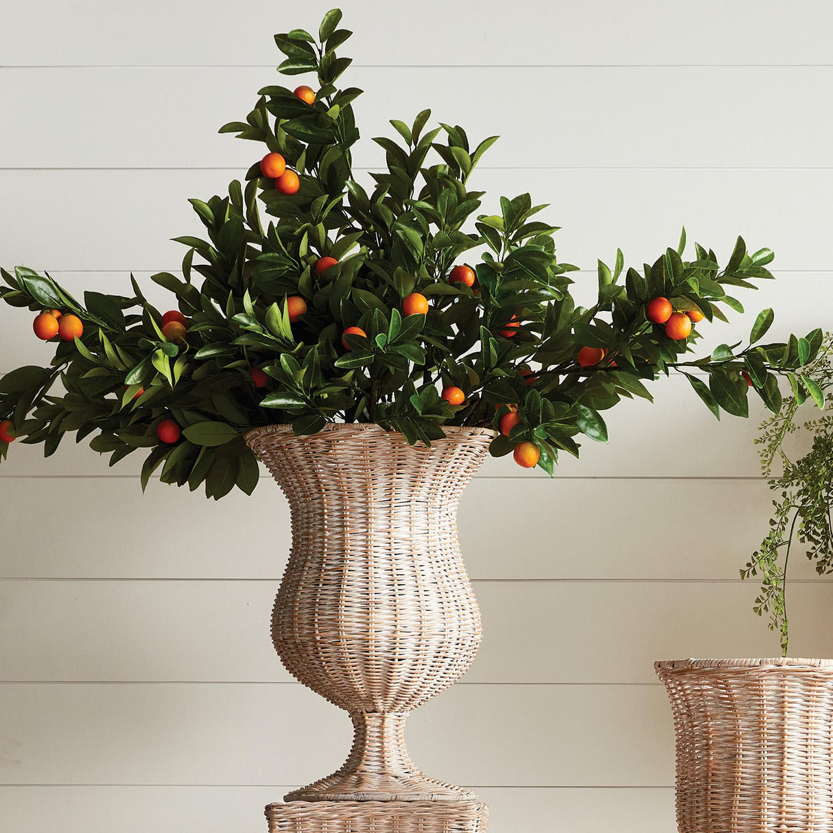 Napa Green/Orange FAUX ORANGE BRANCHES 43", SET OF 2