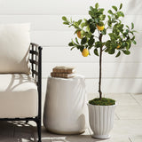 Napa Green/Yellow FAUX LEMON TREE DROP-IN 37"