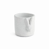 Napa White/Graywash RABBIT RELIEF POT SMALL