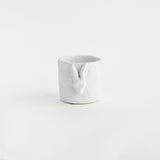 Napa White/Graywash RABBIT RELIEF POT SMALL