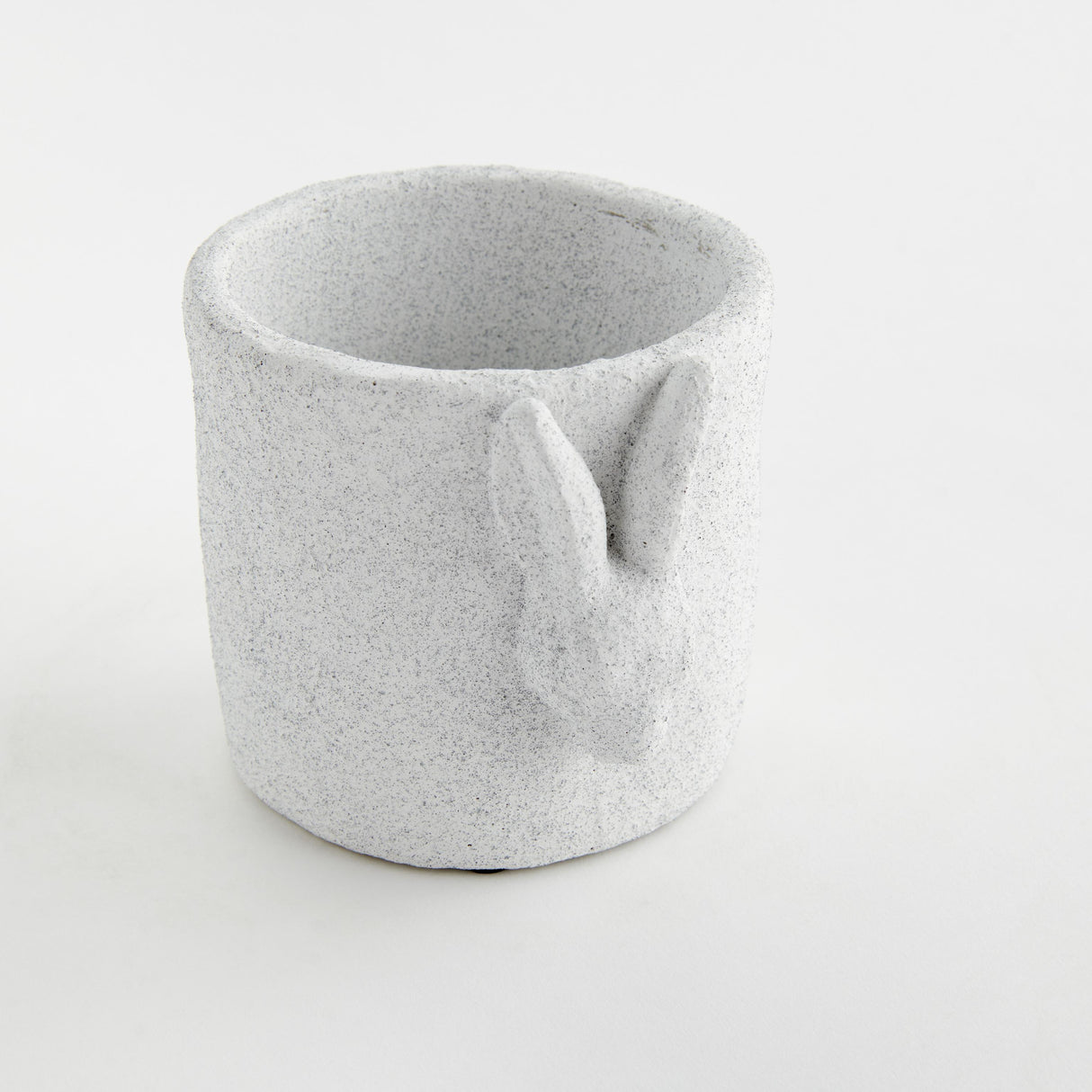 Napa White/Graywash RABBIT RELIEF POT SMALL