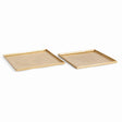 Napa Gold BRETT SQUARE DECORATIVE TRAYS, SET OF 2