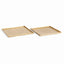 Napa Gold BRETT SQUARE DECORATIVE TRAYS, SET OF 2