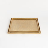 Napa Gold BRETT SQUARE DECORATIVE TRAYS, SET OF 2