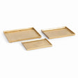 Napa Gold BRETT RECTANGULAR DECORATIVE TRAYS, SET OF 3