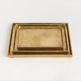 Napa Gold BRETT RECTANGULAR DECORATIVE TRAYS, SET OF 3