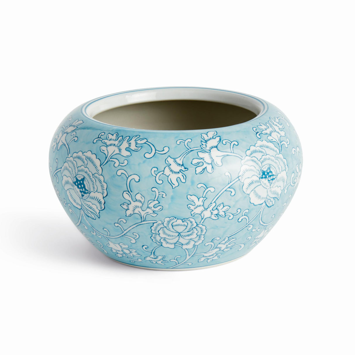 Napa Light Blue/White MONARCH EMPRESS POT SMALL